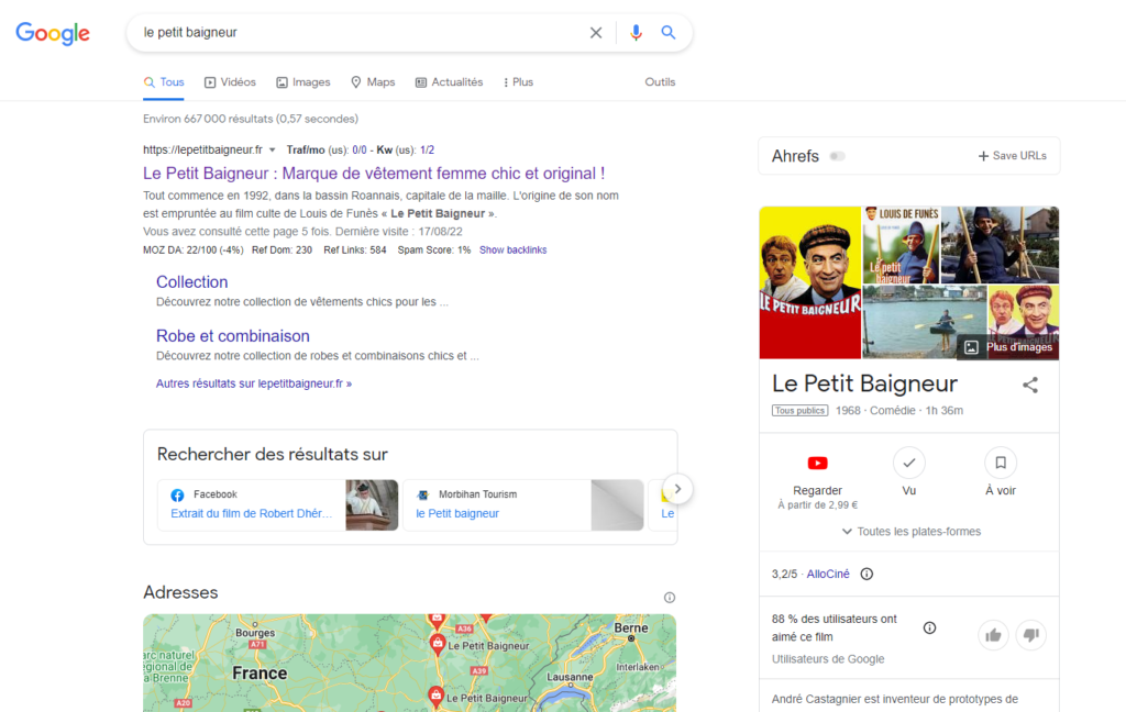 serp le petit baigneur